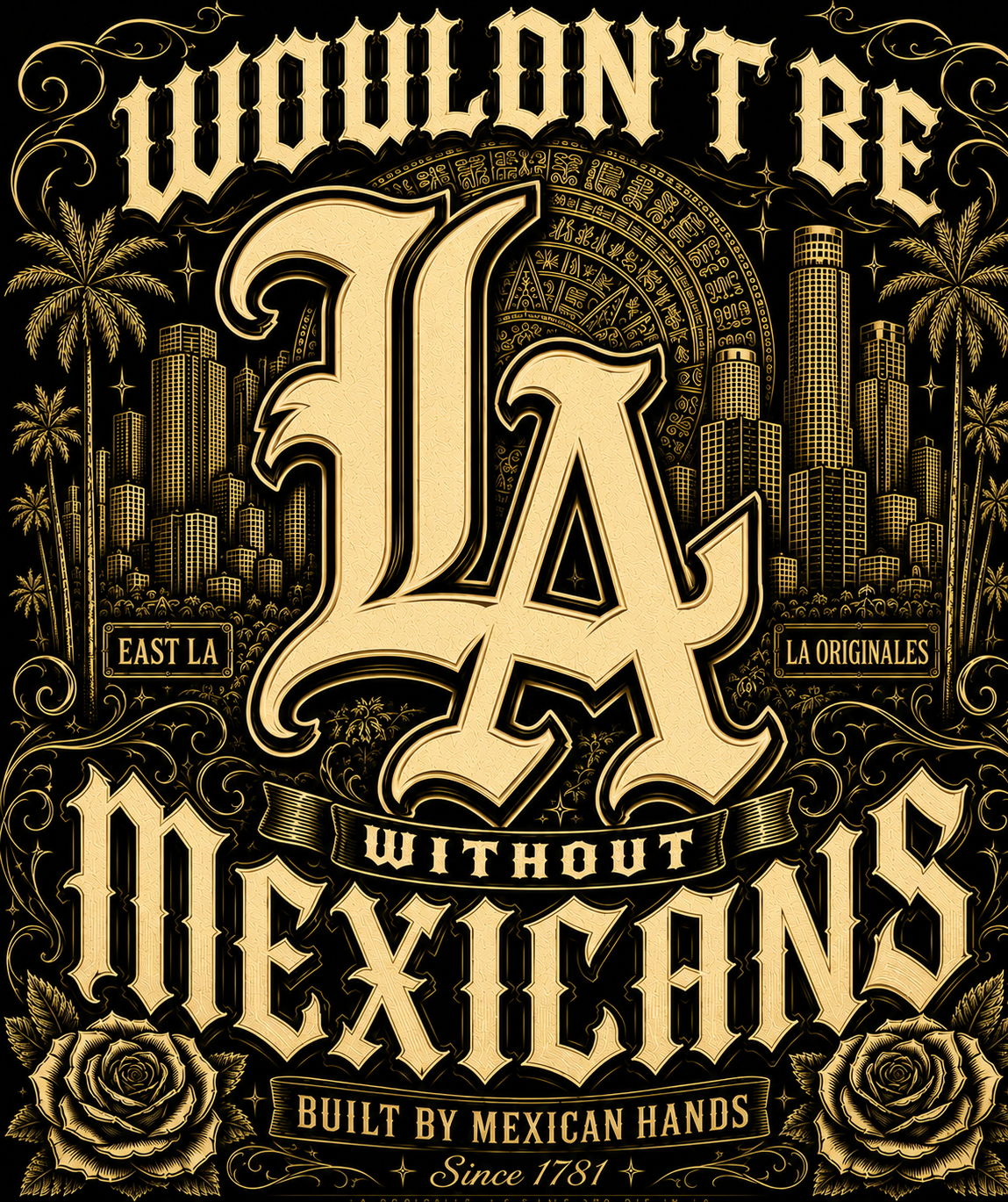 Wouldn't be LA with out Mexicans Men's T shirt